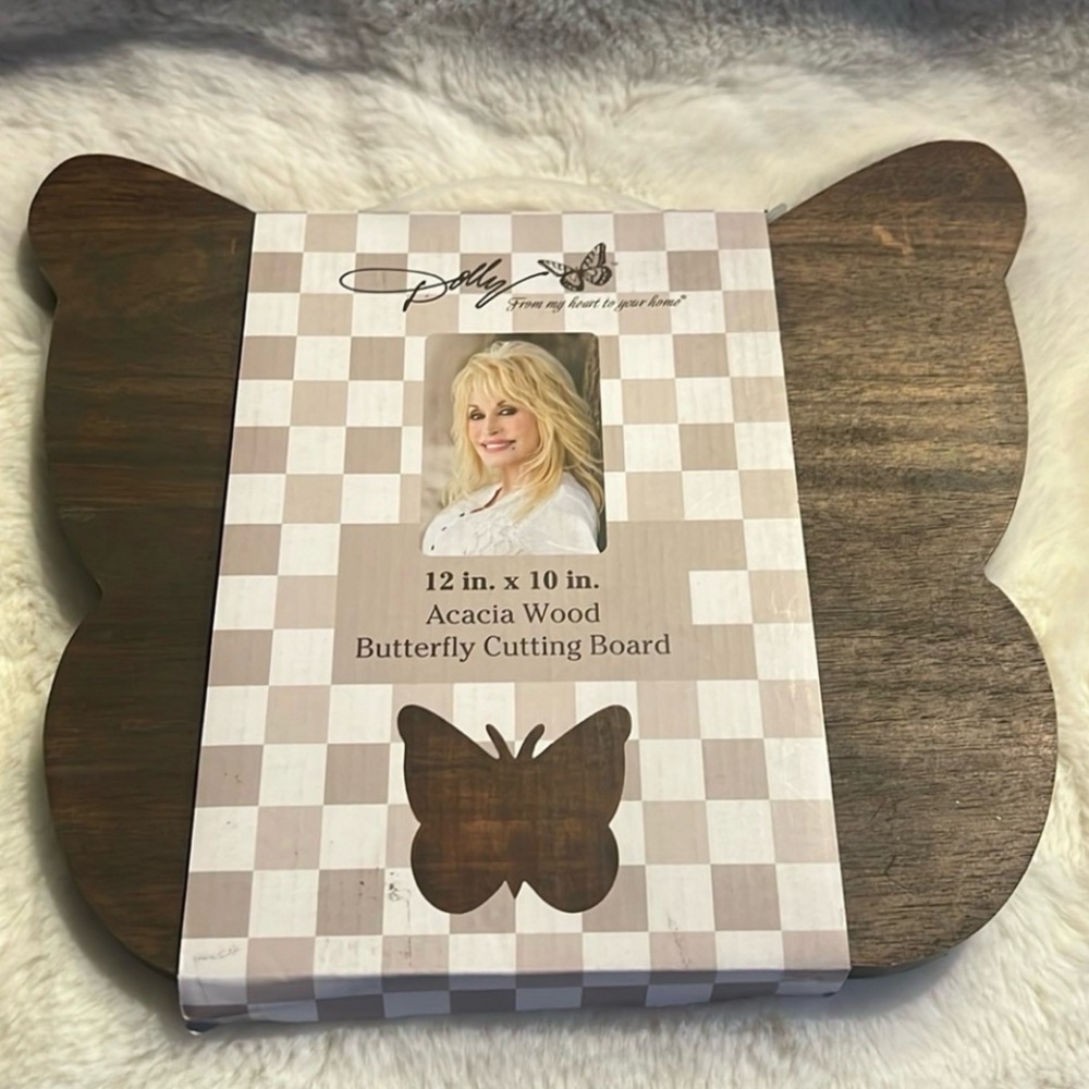 Dolly Parton Acacia Wood Cutting Board